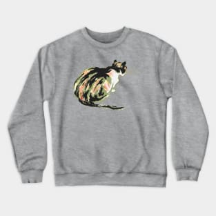 Hand Drawn Street Cat Crewneck Sweatshirt